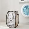 imagePeanuts Snoopy Collapsible Laundry Basket Lightweight Clothes Storage Organizer Foldable Hamper for Bedroom ampamp Playroom