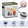 imagePeanuts Storage Cubes for Kids2 Pack Collapsible Fabric Bins with Handles Organizer Boxes with Handles for Bedroom Playroom ampamp Nursery