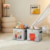 imagePeanuts Storage Cubes for Kids2 Pack Collapsible Fabric Bins with Handles Organizer Boxes with Handles for Bedroom Playroom ampamp Nursery