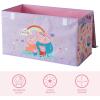 imagePeppa Pig Collapsible Storage Trunk with LidLarge Chest Organizer for Kids Bedroom Playroom ampamp NurseryDurable Fabric Toy Box with Handles