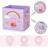 imagePeppa Pig Storage Cubes for Kids2 Pack Collapsible Fabric Bins with Handles Organizer Boxes with Handles for BedroomPlayroom ampamp Nursery