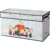 imagePeanuts Collapsible Storage Trunk with LidLarge Chest Organizer for Kids Bedroom Playroom ampamp NurseryDurable Fabric Toy Box with Handles