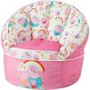 imagePeppa Pig Kids Bean Bag Chair Soft Plush Lounge Seat with Rainbow ampamp Family Print Cozy Chair for Bedroom Playroom or NurseryPink