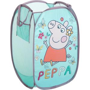imagePeppa Pig Collapsible Laundry Basket Lightweight Clothes Storage Organizer Foldable Hamper for Bedroom ampamp Playroom
