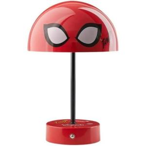 imageMarvel Spiderman Table Lamp Mushroom Style Kids Room Light Superhero Bedroom Nightstand Dcor Official Licensed Lighting