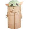 imageIdea Nuova Star Wars The Mandalorian The Child 3 Piece Collapsible Storage Set with Collapsible Ottoman Bin and Figural Dome Pop Up Hamper WK330485Green