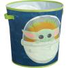 imageIdea Nuova Star Wars The Mandalorian The Child 3 Piece Collapsible Storage Set with Collapsible Ottoman Bin and Figural Dome Pop Up Hamper WK330485Green