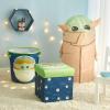 imageIdea Nuova Star Wars The Mandalorian The Child 3 Piece Collapsible Storage Set with Collapsible Ottoman Bin and Figural Dome Pop Up Hamper WK330485Green