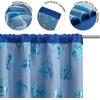imageGabbys Dollhouse 2 Piece Sheer Overlay Window Panel Set 63 x 38 Curtain with Cakey Cat Foil Print One Blackout Panel ampamp One Decorative Sheer Kids Bedroom Window Curtains Rod Pocket Easy HangPaw Patrol