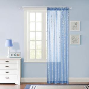 imageGabbys Dollhouse Sheer Overlay Window Panel 63 x 38 Curtain with Cakey Pandy Paws Mercat Gold Foil Print Kids Bedroom Window Curtains Rod Pocket Easy HangPaw Patrol