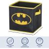 imageBatman Kids Storage Cubes 2 Pack Foldable Fabric Bins with Handles Collapsible Organizer Boxes for Bedroom Playroom ampamp Nursery Durable Kids Storage SolutionBatman
