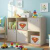 imageBatman Kids Storage Cubes 2 Pack Foldable Fabric Bins with Handles Collapsible Organizer Boxes for Bedroom Playroom ampamp Nursery Durable Kids Storage SolutionSuperman