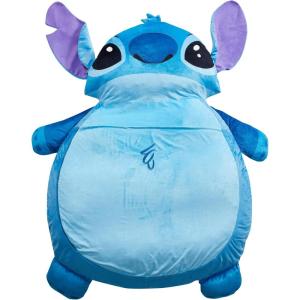 imageDisney Stitch Oversized Floor Lounger for Kids Soft Plush Chair with Pillow ampamp Cushion Comfortable Portable Nap Mat and Play Seating