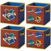 imageHarry Potter Kids Storage Cubes 4 Pack Foldable Fabric Bins with Handles Collapsible Organizer Boxes for Bedroom Playroom ampamp Nursery Durable Kids Storage Solution