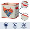 imageSuperman Kids Storage Cubes 4 Pack Foldable Fabric Bins with Handles Collapsible Organizer Boxes for Bedroom Playroom ampamp Nursery Durable Kids Storage SolutionSuperman