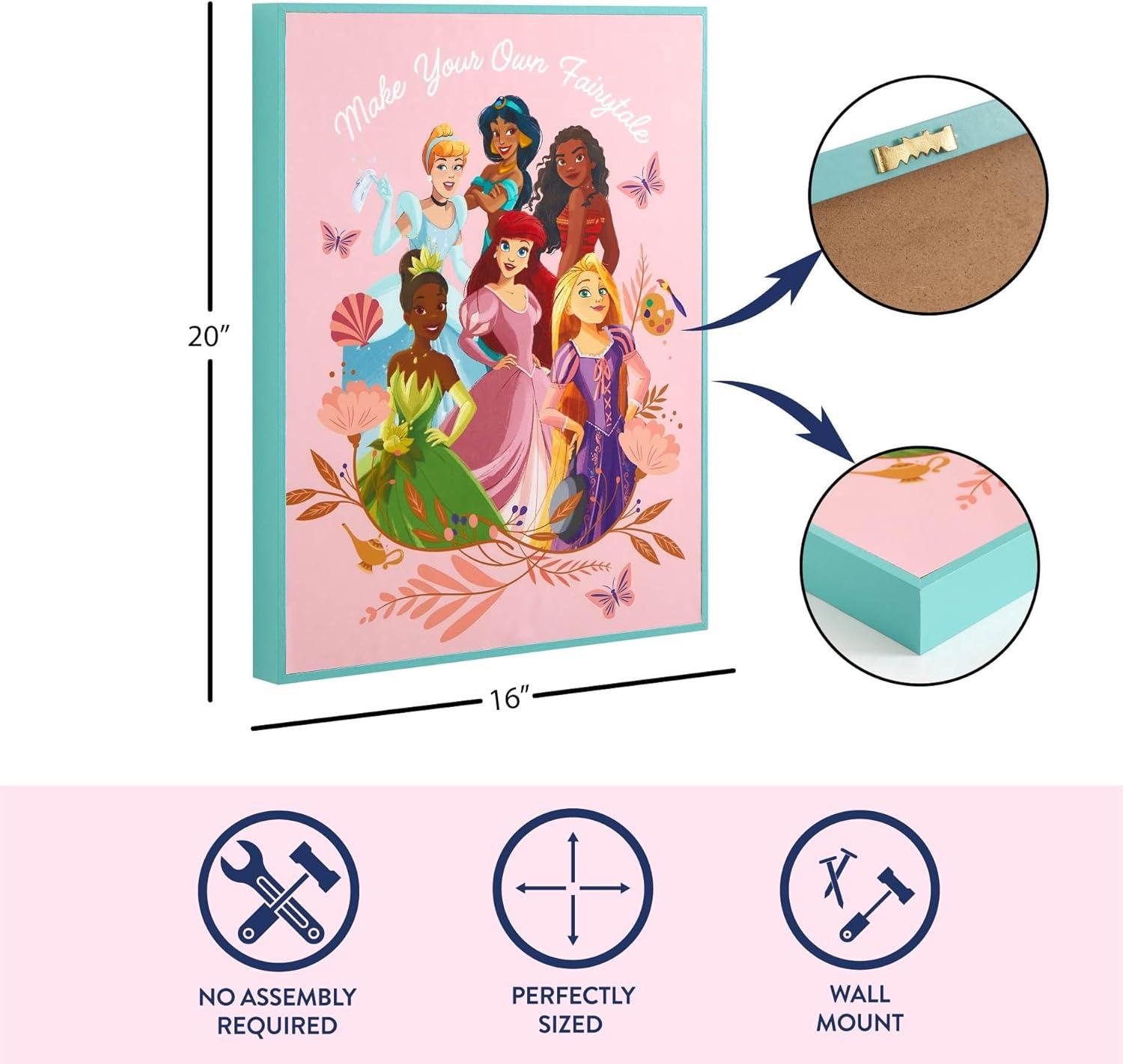 image:imageDisney Princess 16x20 High Gloss Framed Wall ArtKids Bedroom amp Playroom DecorColorful Framed Ready to Hang Poster for Girls Nursery Room Decoration