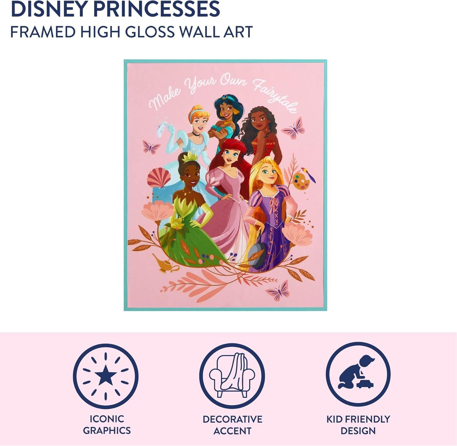 image:imageDisney Princess 16x20 High Gloss Framed Wall ArtKids Bedroom amp Playroom DecorColorful Framed Ready to Hang Poster for Girls Nursery Room Decoration