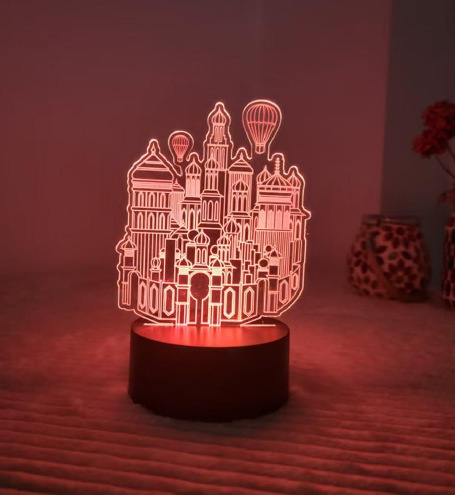 image:imageStrawberry Shortcake 3D Illusion LED Lamp Night Light with Color Changing EffectDesk Lamp for Bedroom Nursery Playroom DcorWicked Castle