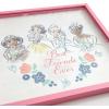 image:imageIdea Nuova Disney Winnie the Pooh Childrens Dual Layer Wall Hanging Art DcorMDF Frame 16x16Pink Disney