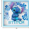 image:imageIdea Nuova Disney Winnie the Pooh Childrens Dual Layer Wall Hanging Art DcorMDF Frame 16x16Stitch