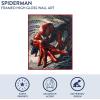image:imageMarvel Spiderman 16x20 High Gloss Framed Wall ArtSuperhero Canvas Print Action Comic Poster Decor for Boys Bedroom Playroom or Game RoomFramed Ready to Hang Home Decoration