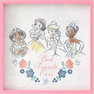 image:imageIdea Nuova Disney Winnie the Pooh Childrens Dual Layer Wall Hanging Art DcorMDF Frame 16x16Pink Disney