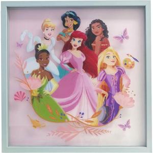 image:imageIdea Nuova Disney Winnie the Pooh Childrens Dual Layer Wall Hanging Art DcorMDF Frame 16x16Princess