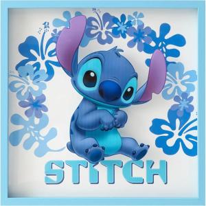 image:imageIdea Nuova Disney Winnie the Pooh Childrens Dual Layer Wall Hanging Art DcorMDF Frame 16x16Stitch