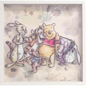 image:imageIdea Nuova Disney Winnie the Pooh Childrens Dual Layer Wall Hanging Art DcorMDF Frame 16x16Winnie the Pooh