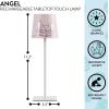 image:imageDisney Lilo and Stitch Kids Touch Night Light Lamp Rechargeable Battery Operated Bedroom Table Lamp with Touch OnOff Portable LED Desk Light with Charging Cord for Nursery amp Childrens RoomStitch Angel