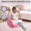 image:imageIdea Nuova Sanrio Hello Kitty Kids Foam Filled Bean Bag Chair Soft Plush Character Lounge Seat for Bedroom or PlayroomHello Kitty