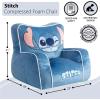 image:imageIdea Nuova Sanrio Hello Kitty Kids Foam Filled Bean Bag Chair Soft Plush Character Lounge Seat for Bedroom or PlayroomStitch