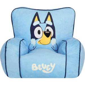 image:imageIdea Nuova Sanrio Hello Kitty Kids Foam Filled Bean Bag Chair Soft Plush Character Lounge Seat for Bedroom or PlayroomBluey