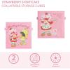 image:imageStrawberry Shortcake Storage Cubes for Kids2 Pack 10x10 Collapsible Fabric Bins with Handles Organizer Boxes with Handles for Bedroom Playroom amp Nursery