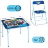 image:imageSega Sonic The Hedgehog Kids Table and Chair Set 3Piece Square Table with 2 Folding Chairs for Playroom amp ActivitiesAvengers  Blue