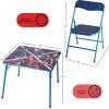 image:imageSega Sonic The Hedgehog Kids Table and Chair Set 3Piece Square Table with 2 Folding Chairs for Playroom amp ActivitiesAvengers