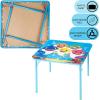 image:imageSega Sonic The Hedgehog Kids Table and Chair Set 3Piece Square Table with 2 Folding Chairs for Playroom amp ActivitiesBaby Shark