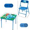 image:imageSega Sonic The Hedgehog Kids Table and Chair Set 3Piece Square Table with 2 Folding Chairs for Playroom amp ActivitiesBlues Clues