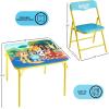 image:imageSega Sonic The Hedgehog Kids Table and Chair Set 3Piece Square Table with 2 Folding Chairs for Playroom amp ActivitiesBluey