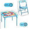 image:imageSega Sonic The Hedgehog Kids Table and Chair Set 3Piece Square Table with 2 Folding Chairs for Playroom amp ActivitiesCocomelon