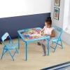 image:imageSega Sonic The Hedgehog Kids Table and Chair Set 3Piece Square Table with 2 Folding Chairs for Playroom amp ActivitiesCocomelon