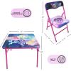 image:imageSega Sonic The Hedgehog Kids Table and Chair Set 3Piece Square Table with 2 Folding Chairs for Playroom amp ActivitiesMy Little Pony