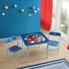 image:imageSega Sonic The Hedgehog Kids Table and Chair Set 3Piece Square Table with 2 Folding Chairs for Playroom amp ActivitiesSonic the Hedgehog