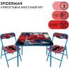 image:imageSega Sonic The Hedgehog Kids Table and Chair Set 3Piece Square Table with 2 Folding Chairs for Playroom amp ActivitiesSpiderman