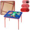 image:imageSega Sonic The Hedgehog Kids Table and Chair Set 3Piece Square Table with 2 Folding Chairs for Playroom amp ActivitiesSuper Mario