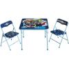 image:imageSega Sonic The Hedgehog Kids Table and Chair Set 3Piece Square Table with 2 Folding Chairs for Playroom amp ActivitiesAvengers  Blue