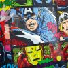 image:imageMarvel Avengers 16x20 High Gloss Framed Wall ArtSuperhero Comic Collage Canvas PrintCaptain America Hulk Iron Man Thor amp More Framed Ready to Hang Poster for Boys Bedroom Playroom or Game Room Dcor