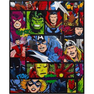 image:imageMarvel Avengers 16x20 High Gloss Framed Wall ArtSuperhero Comic Collage Canvas PrintCaptain America Hulk Iron Man Thor amp More Framed Ready to Hang Poster for Boys Bedroom Playroom or Game Room Dcor