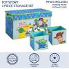 image:imageDisney Toy Story 3 Piece Room Solution Storage Set with Collapsible Storage Trunk and 2 Storage Cubes