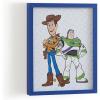 image:imageDisney Toy Story Woody amp Buzz Lightyear Framed Wall Art for Kids Room Colorful Cartoon Canvas Print with Blue Frame Decor for Boys Bedroom Playroom Nursery Wall Hanging